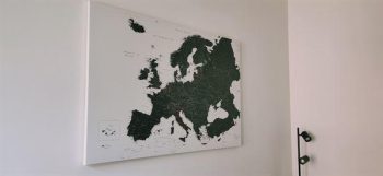 europe push pin map
