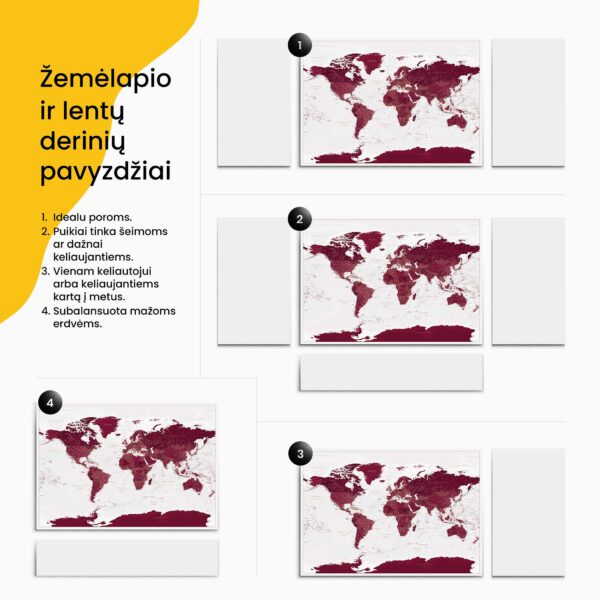 21BOARD zemelapio ir lentu deriniai tripmap