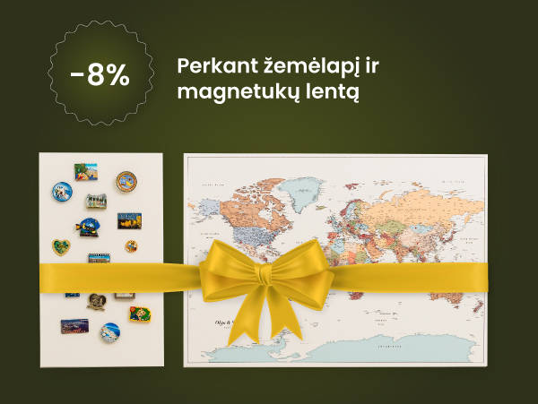 trip map kaledos zemelapis ir magnetine